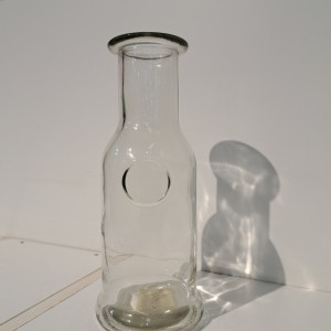 Florero de vidrio 21x8cm