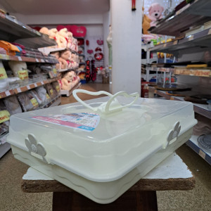 Tupper para transportar tortas 38x28cm