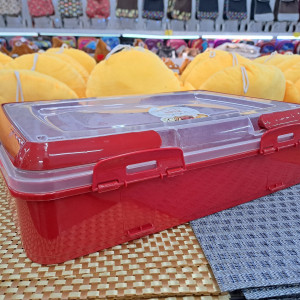 Tupper rectangular con manijas 41x29cm 