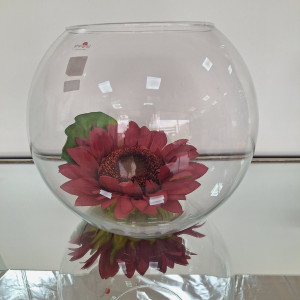 Florero de vidrio 