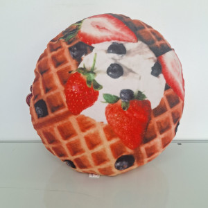 Almohada con diseño de waffle