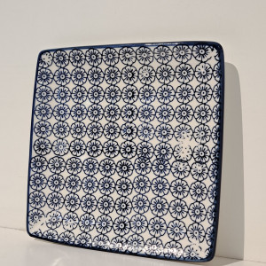 Plato de porcelana cuadrado 15x15cm