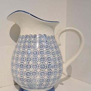 Jarra de porcelana - Diseño de flor 