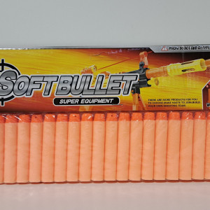 Recarga para pistola de juguete 7cm x20un