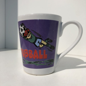 Taza con diseño de fútbol 