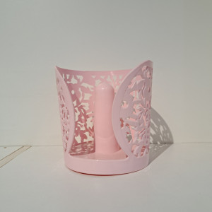 Porta rollo de cocina - Diseño de flores 