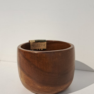 Bowl redondo de madera Selecta 10x7cm