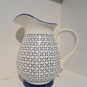 Jarra de porcelana - Diseño de rombo 
