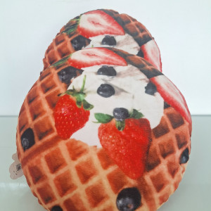 Almohada con diseño de waffle