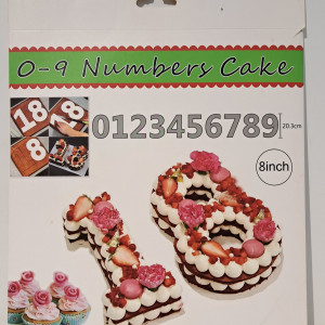 Números para cortar tortas 20.3cm