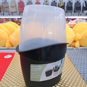 Porta cubiertos con tapa