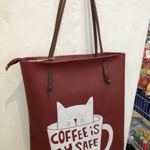 Bolso con diseño de gato 