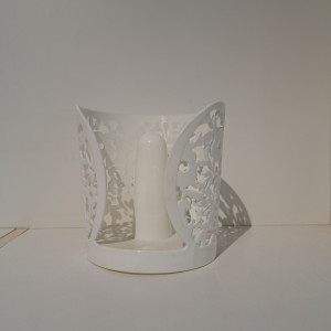 Porta rollo de cocina - Diseño de flores 