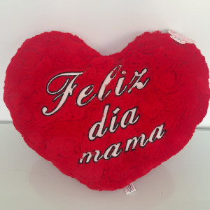 Almohada de peluche en forma de corazón 