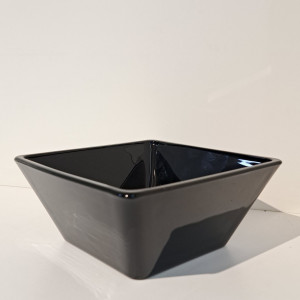 Bowl negro de vidrio 14x14cm 