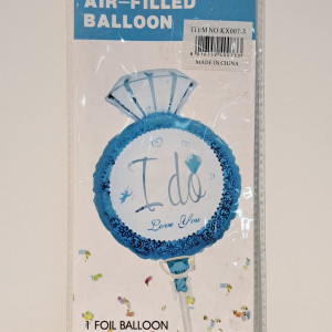 Globo con diseño de anillo 35.5cm