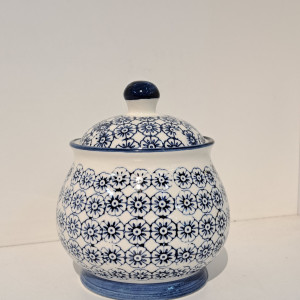 Azucarero de Porcelana - Diseño de flor 