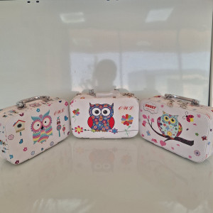 Mini maletines de búho 