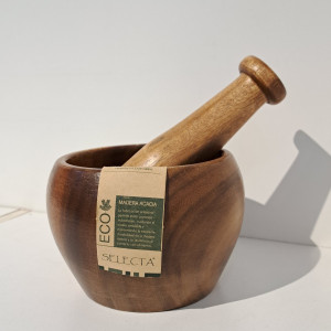 Mortero de madera 13x9cm 