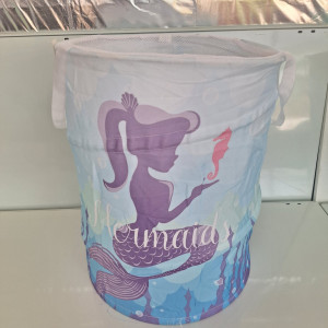 Cesto para ropas de tela