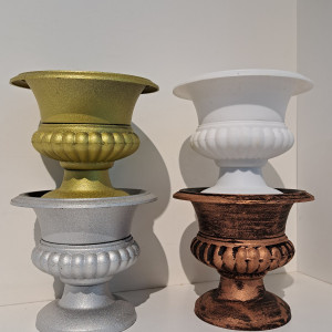 Jarrón de plástico - 4 colores 