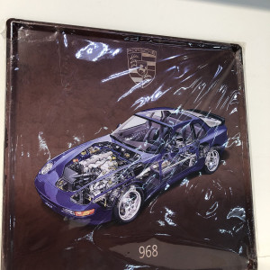 Cuadro de chapa de porsche 