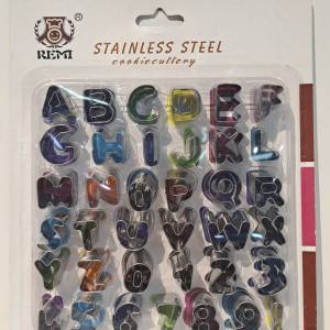Moldes de acero inoxidable Letras y números   