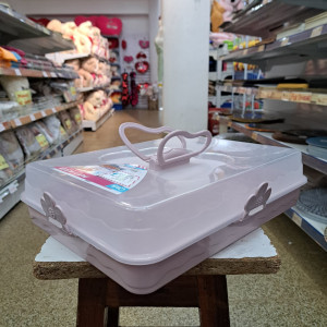 Tupper para transportar tortas 38x28cm