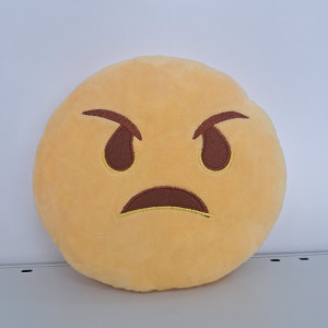 Almohada emoji enojado 