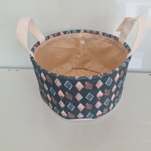 Organizador redondo de tela con diseño