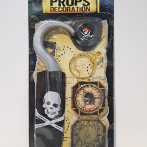 Set de disfraz pirata - 4piezas 