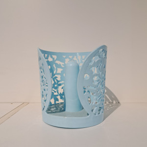 Porta rollo de cocina - Diseño de flores 