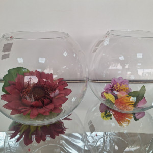 Florero de vidrio 