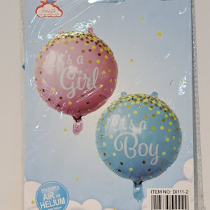 Globo It's a boy/It's a girl 45cm - 2 colores 