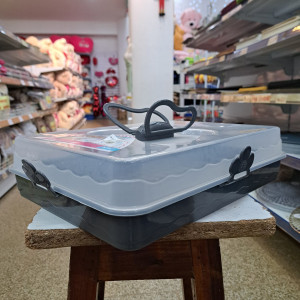 Tupper para transportar tortas 38x28cm