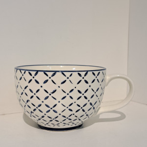 Taza de porcelana - Diseño de rombo