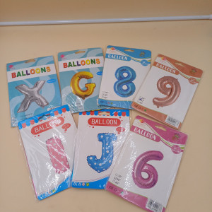 Globos de números y letras N30