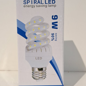 Foco LED en espiral - 6 capacidades 