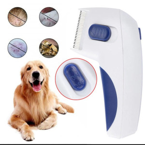 Peine eléctrico antipulgas y piojos para mascotas