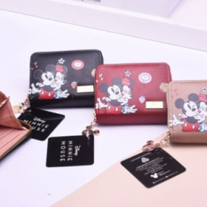 BILLETERA MINNIE Y MICKYE 3 COLORES
