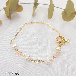 Pulsera con perlas