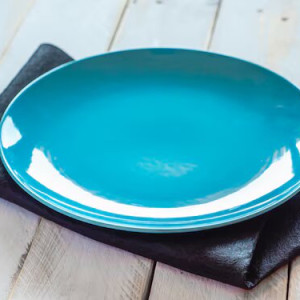 Plato llano redondo