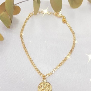 Pulsera con medalla Árbol de la Vida 