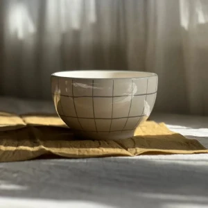 bowl de cerámica Blanco/gris