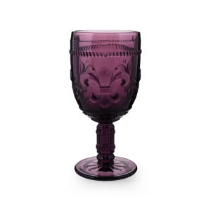 Copa de vidrio labrado 