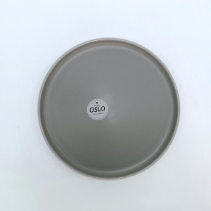 plato de mesa ceramica Oslo gris 