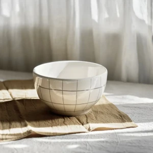 bowl de cerámica Blanco/gris