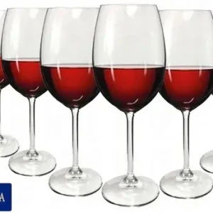 set de 6 copas de agua y vino Martina Cristal bohemia 590 ml