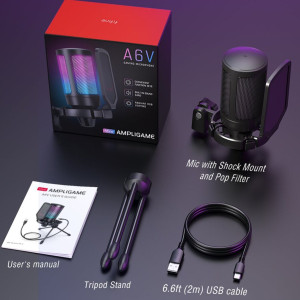 Micrófono Fifine AmpliGame A6V