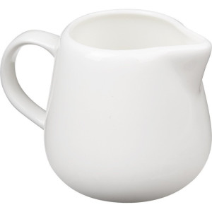 Cremera fina de porcelana blanco
